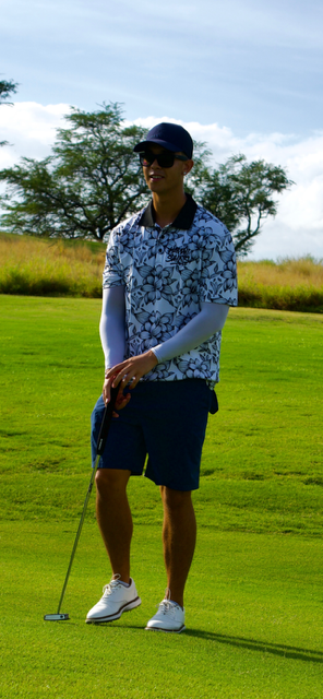 Saints and Petals Golf Polo
